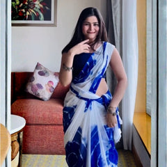 Blue Lagoon Artistic Saree
