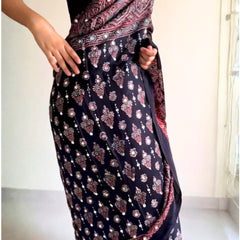 Rangrez Signature Ajrakh Saree