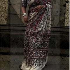 Rangrez Signature Ajrakh Saree