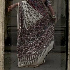 Rangrez Signature Ajrakh Saree
