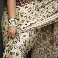 Rangrez Signature Ajrakh Saree