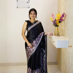 Ebony Craft Elegance – Premium Modal Silk