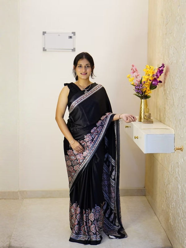 Ebony Craft Elegance – Premium Modal Silk