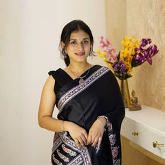 Ebony Craft Elegance – Premium Modal Silk