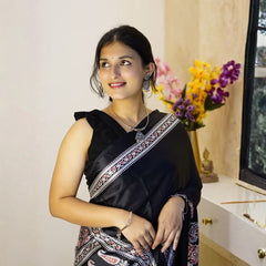 Ebony Craft Elegance – Premium Modal Silk