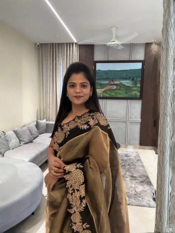 Monarch Organza Silk Saree
