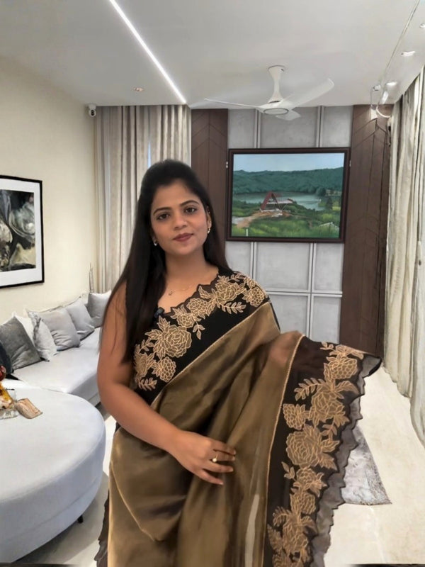 Monarch Organza Silk Saree