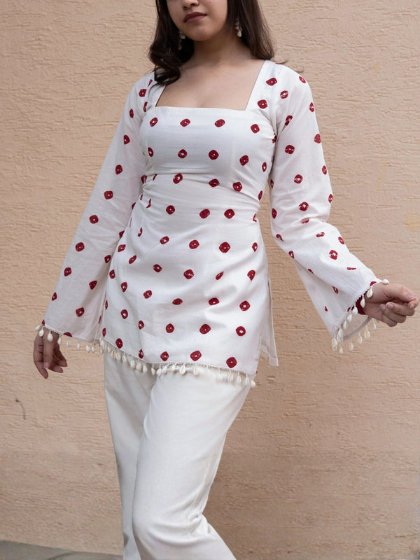 Ruby Dot Short Kurti