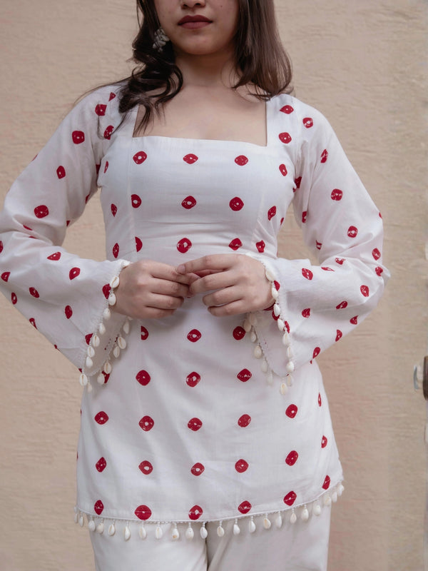 Ruby Dot Short Kurti