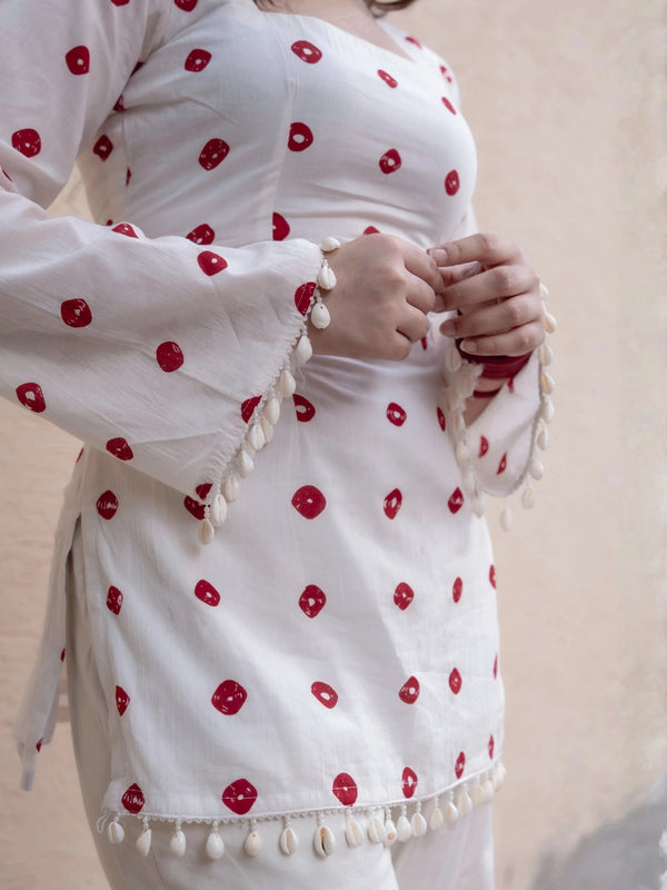 Ruby Dot Short Kurti