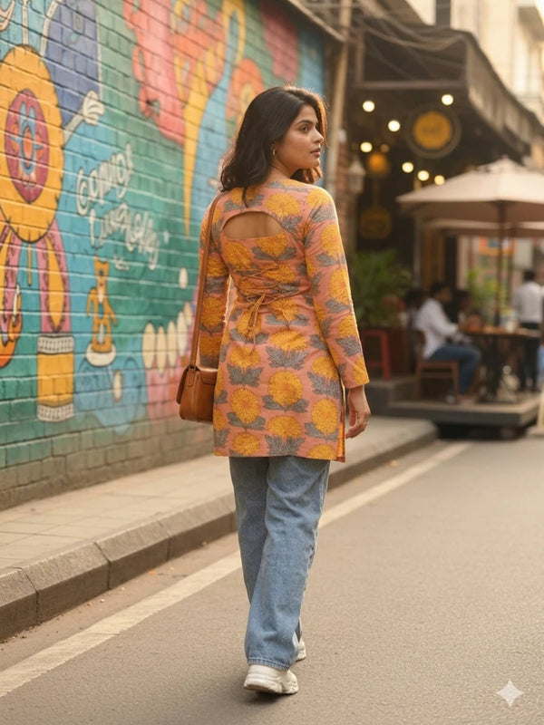 Marigold Muse 2-in-1 Short Kurti