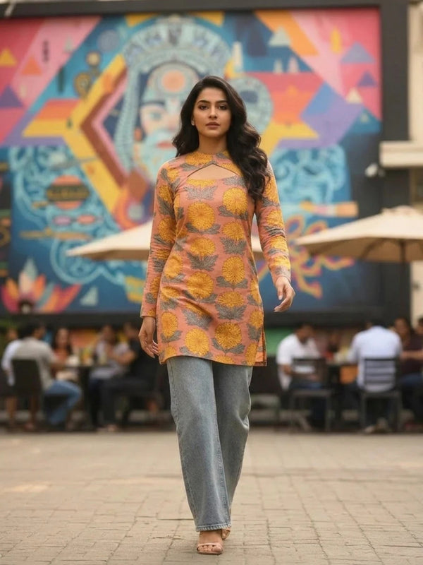 Marigold Muse 2-in-1 Short Kurti