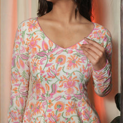 Blossom Breeze Short Kurti