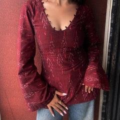 Desi Ikat Cotton Kurti