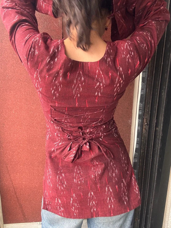 Desi Ikat Cotton Kurti