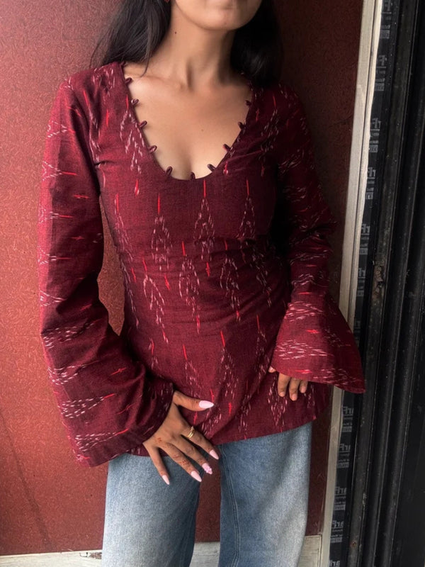 Desi Ikat Cotton Kurti