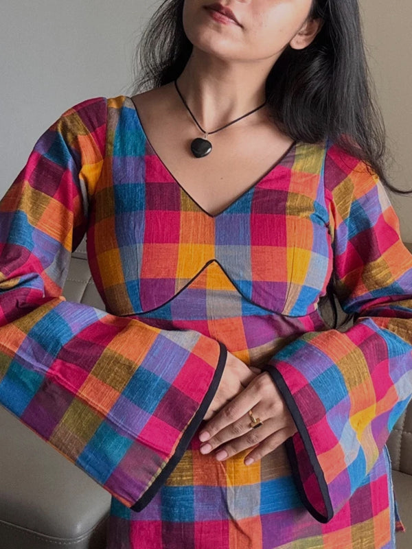 Rivelle Cotton Check Kurti