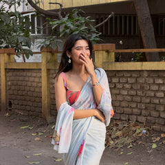 Blush Petal Soft Silk Saree