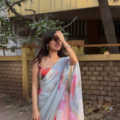 Blush Petal Soft Silk Saree