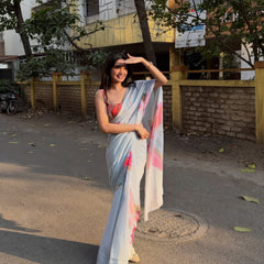 Blush Petal Soft Silk Saree
