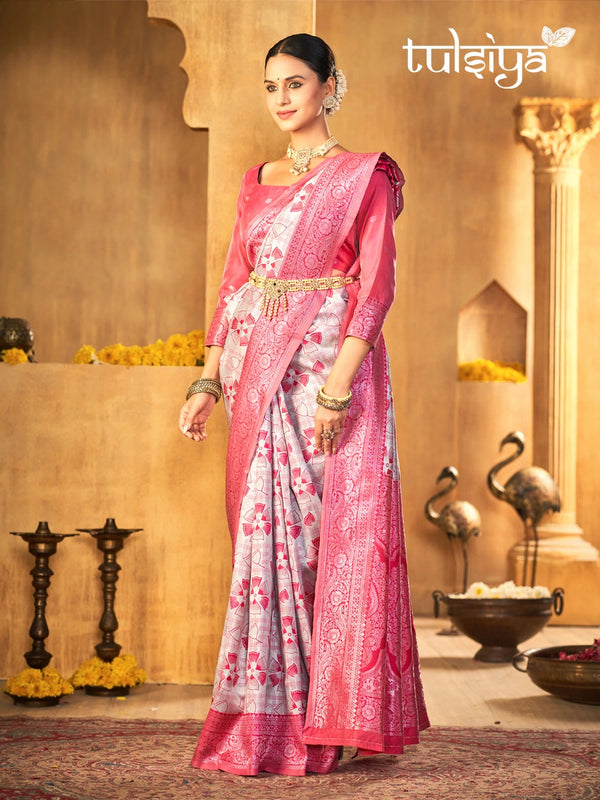 Handwoven Pink Treasure Silk