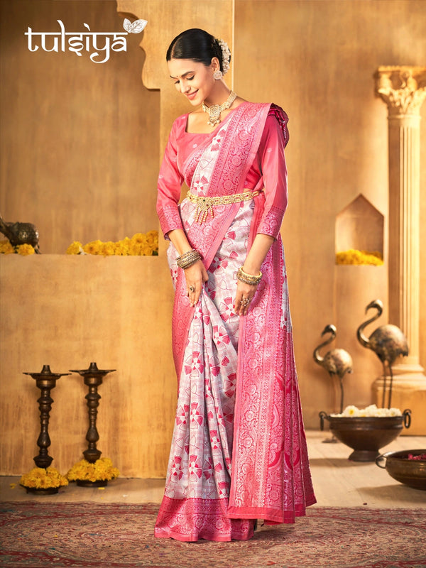 Handwoven Pink Treasure Silk