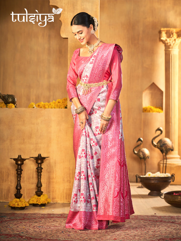 Handwoven Pink Treasure Silk