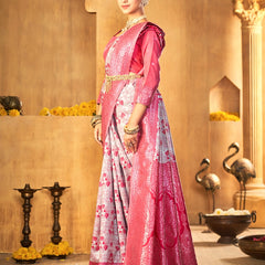 Handwoven Pink Treasure Silk