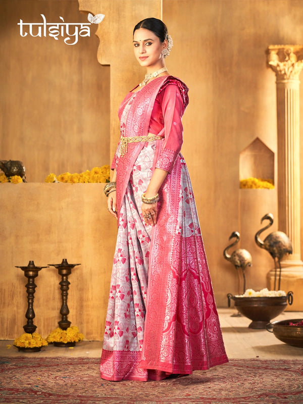 Handwoven Pink Treasure Silk