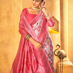 Handwoven Pink Treasure Silk