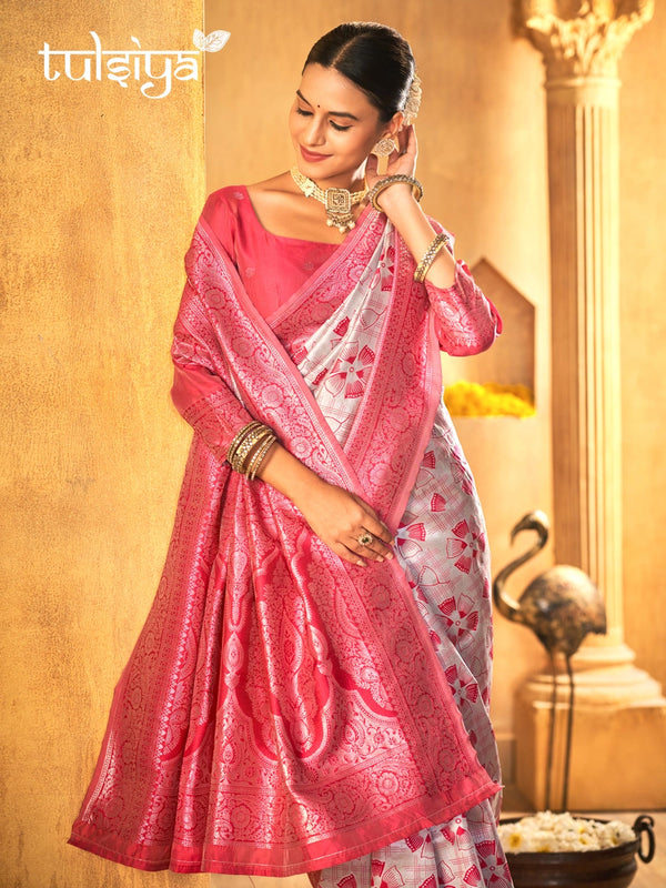 Handwoven Pink Treasure Silk