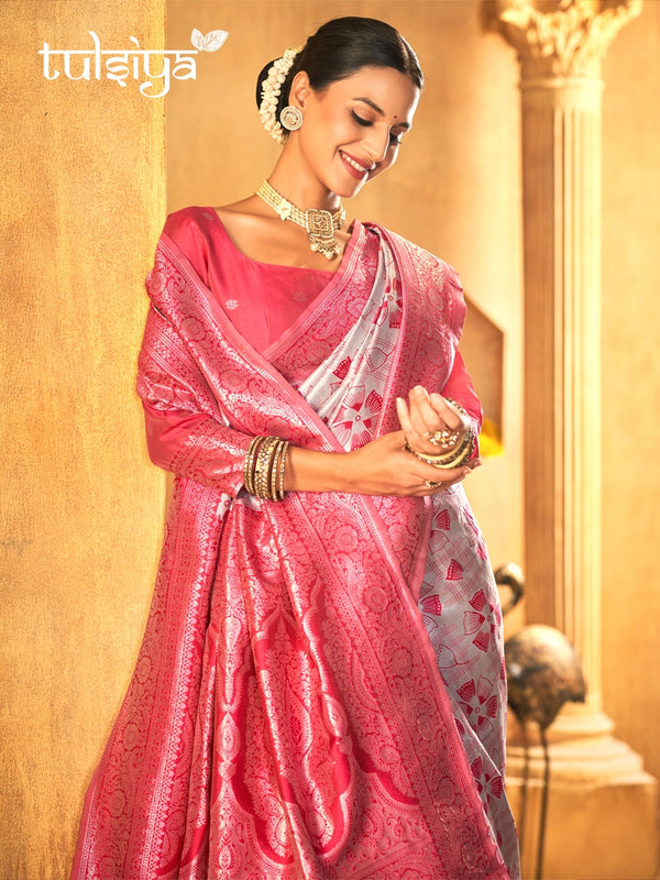 Handwoven Pink Treasure Silk