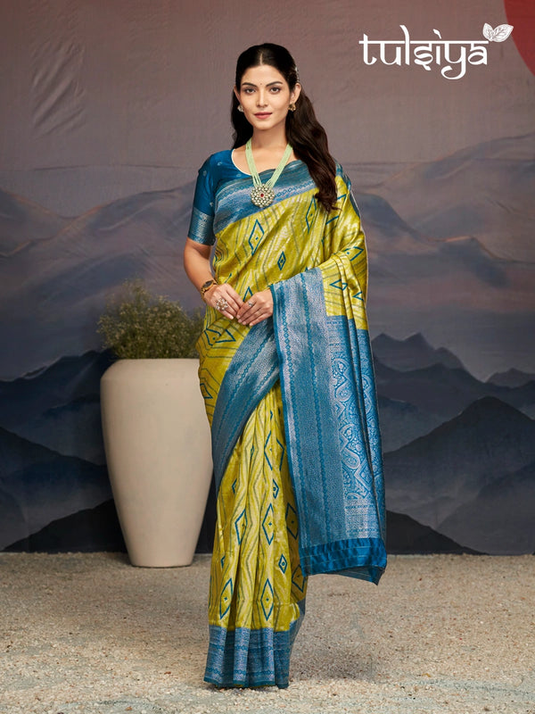 Enchanting Dual-Tone Paithani Drape