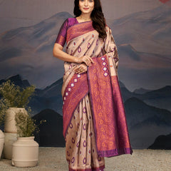 Luxurious Tulsiya Zari South Saree