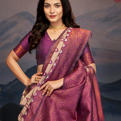 Luxurious Tulsiya Zari South Saree