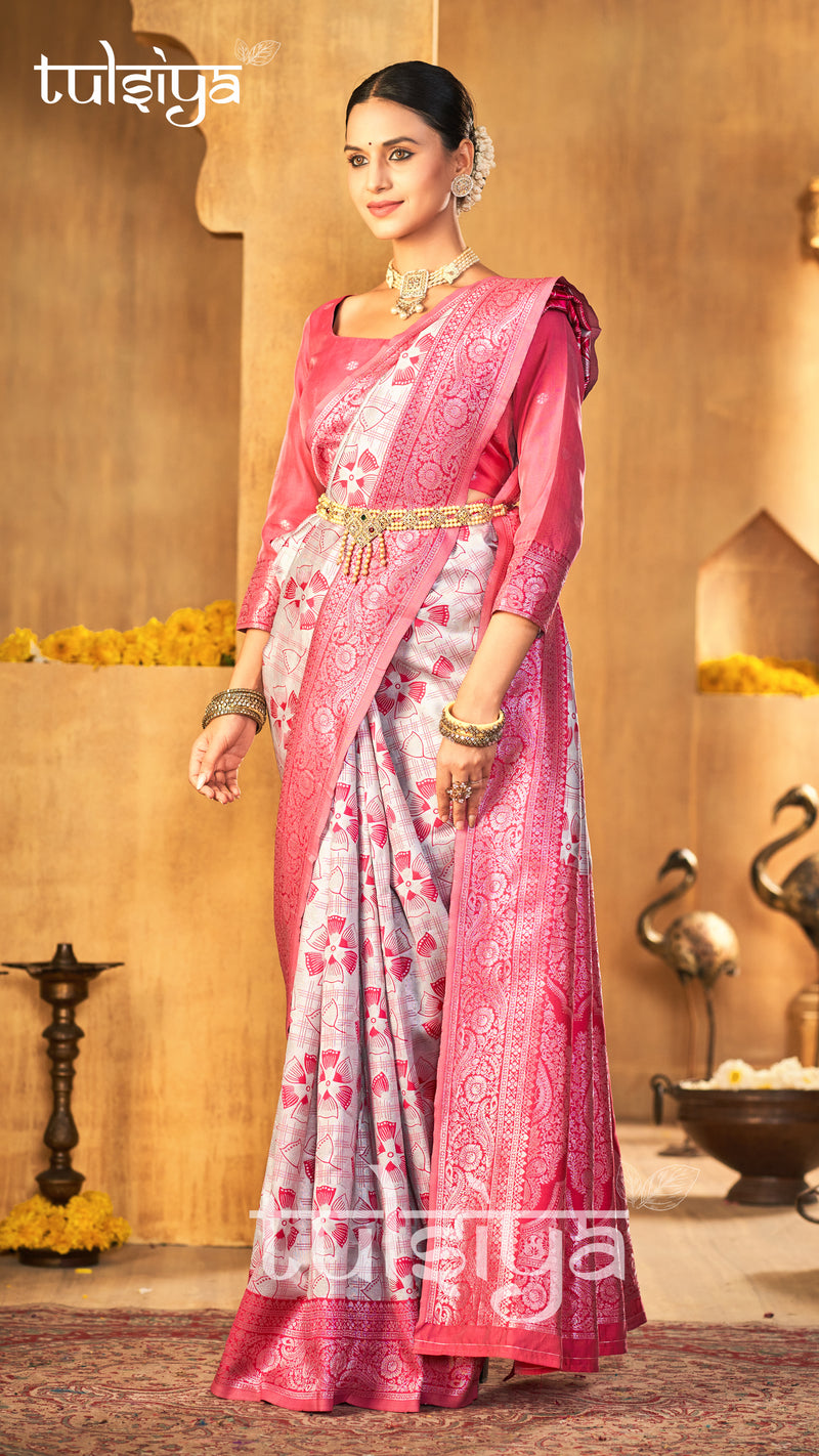 Handwoven Pink Treasure Silk