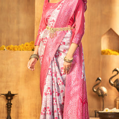 Handwoven Pink Treasure Silk