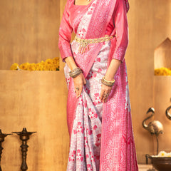 Handwoven Pink Treasure Silk