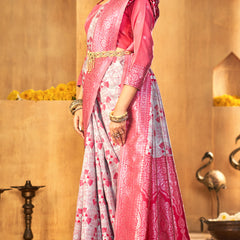 Handwoven Pink Treasure Silk