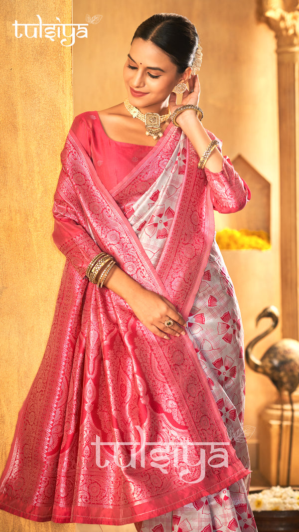 Handwoven Pink Treasure Silk