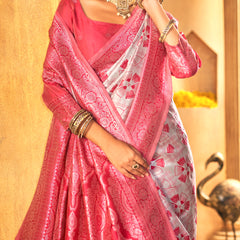 Handwoven Pink Treasure Silk