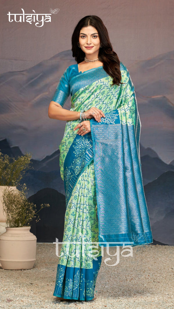 Vibrant South Silk Premium Weave Saree