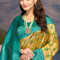 Golden Weave Zari Opulence Saree