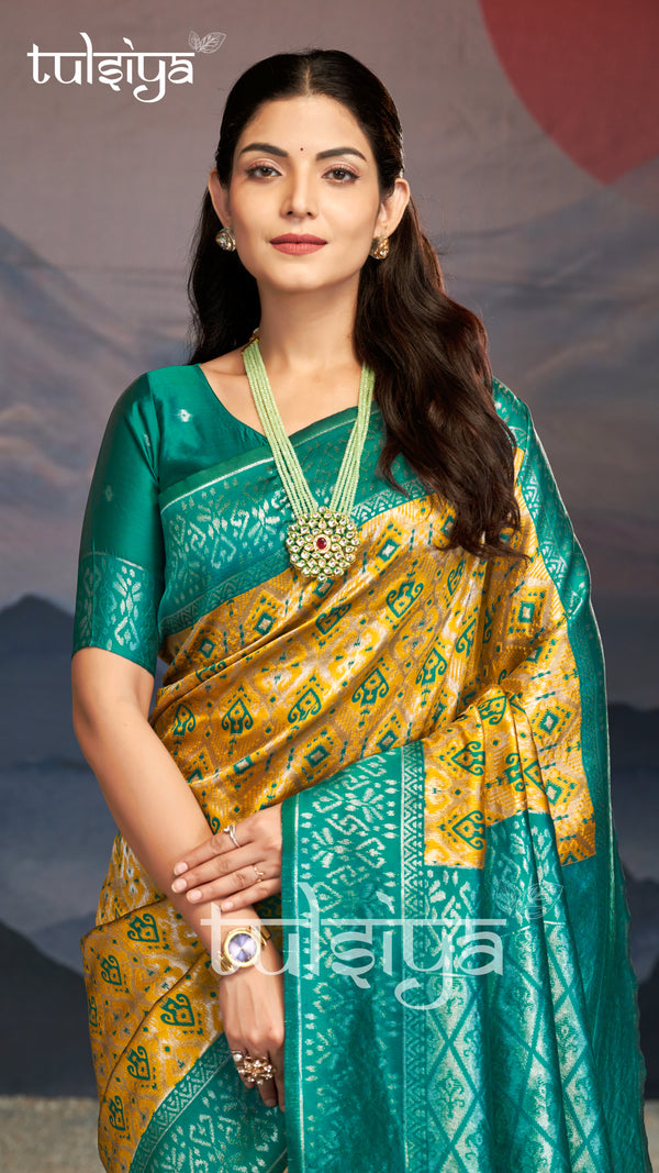 Golden Weave Zari Opulence Saree