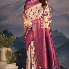 Luxurious Tulsiya Zari South Saree
