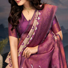 Luxurious Tulsiya Zari South Saree
