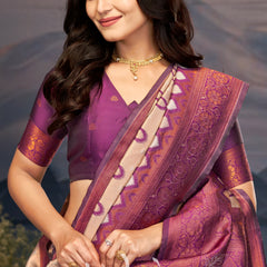 Luxurious Tulsiya Zari South Saree