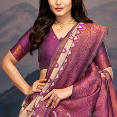 Luxurious Tulsiya Zari South Saree
