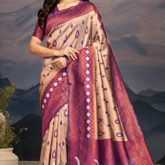 Luxurious Tulsiya Zari South Saree