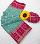 Vaylira Gridloom Bandhej Silk Saree